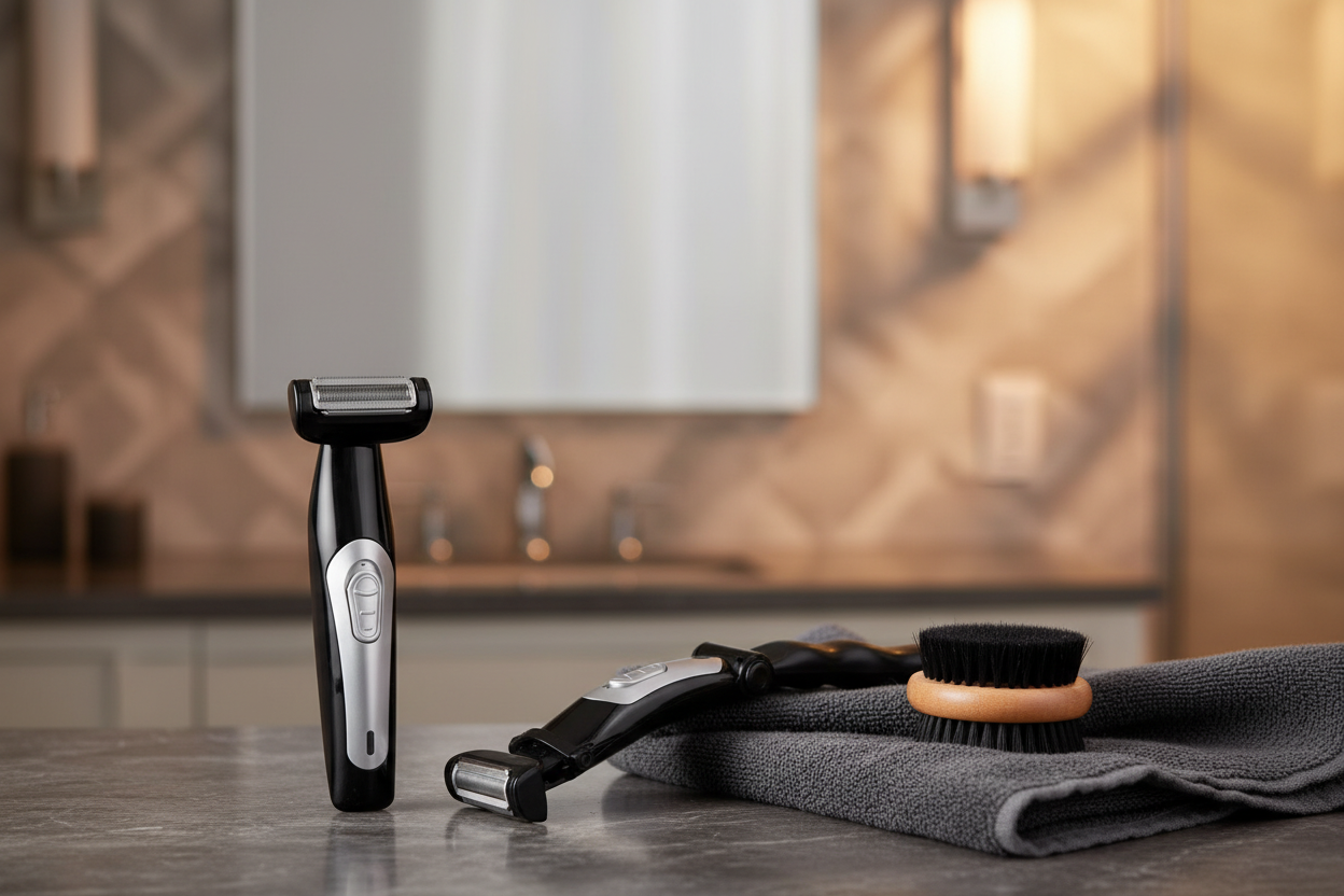 ScrubMe Electric Adjustable Face & Back Shaver